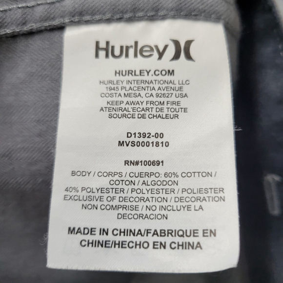 Hurley Men's Long-Sleeves Shirt Size Medium. Excellent Condition Pre-owned - Picture 7 of 7